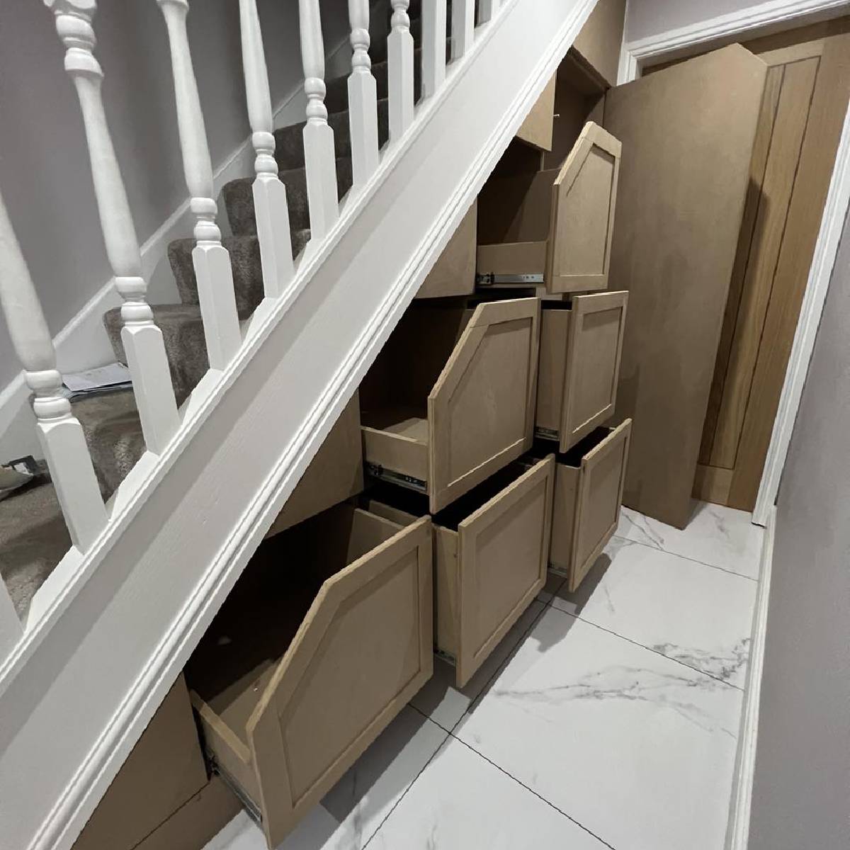 Bespoke under stair storage in Rochdale and Lancashire. Bespoke under stair storage in Rochdale and Lancashire.